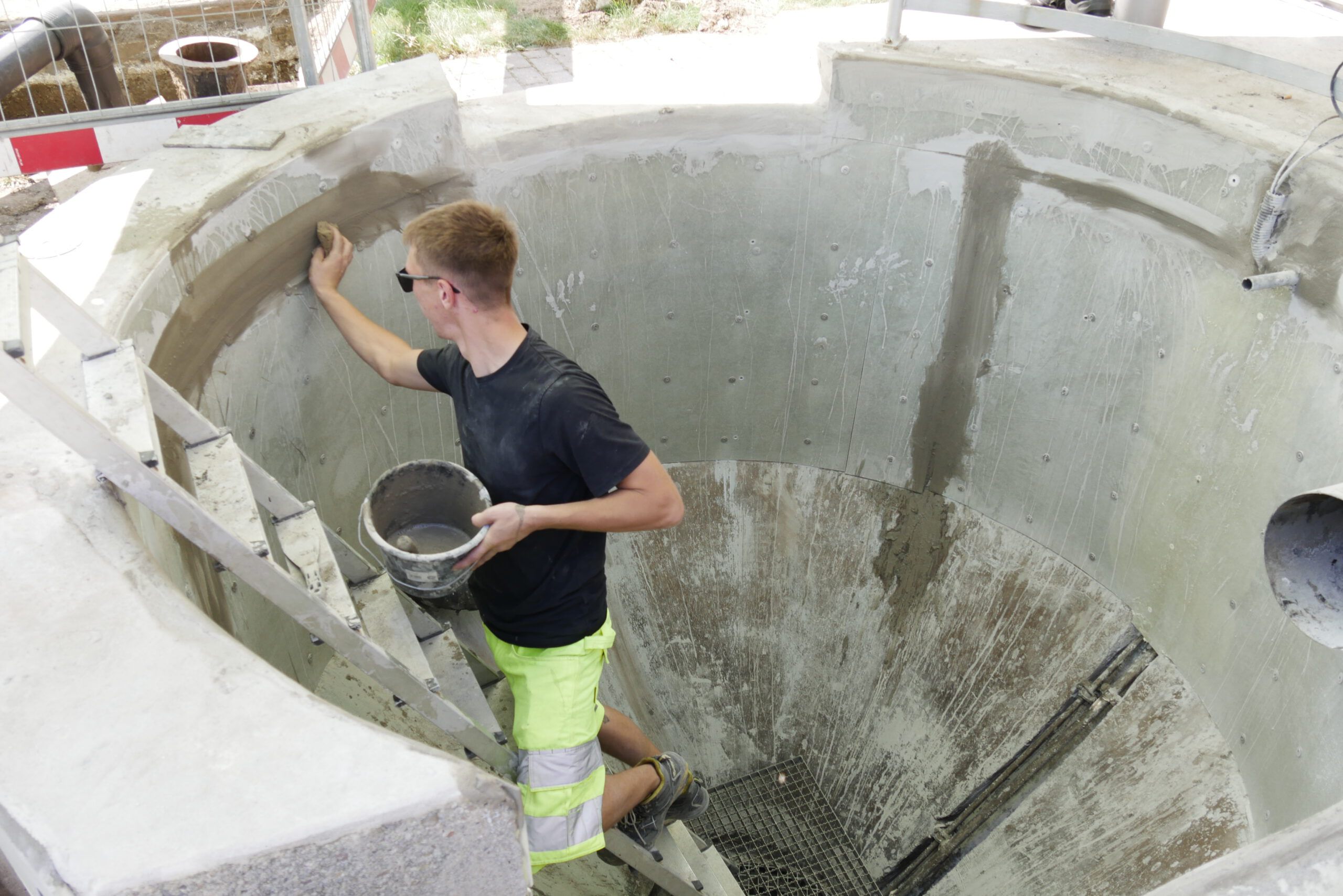 Arbeiten der LWG in der Cottbuser Hammergrabensiedlung