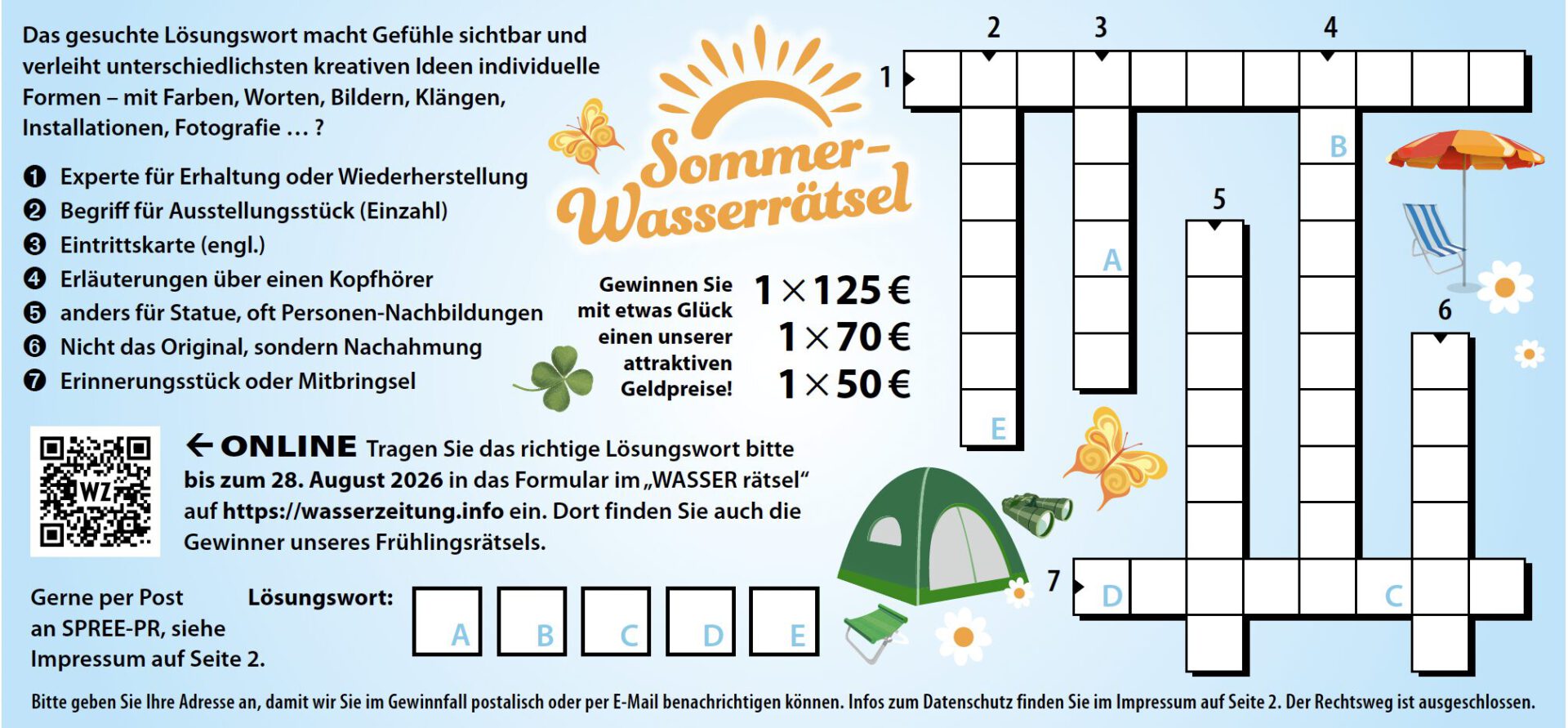 Sommer-Wasserrätsel